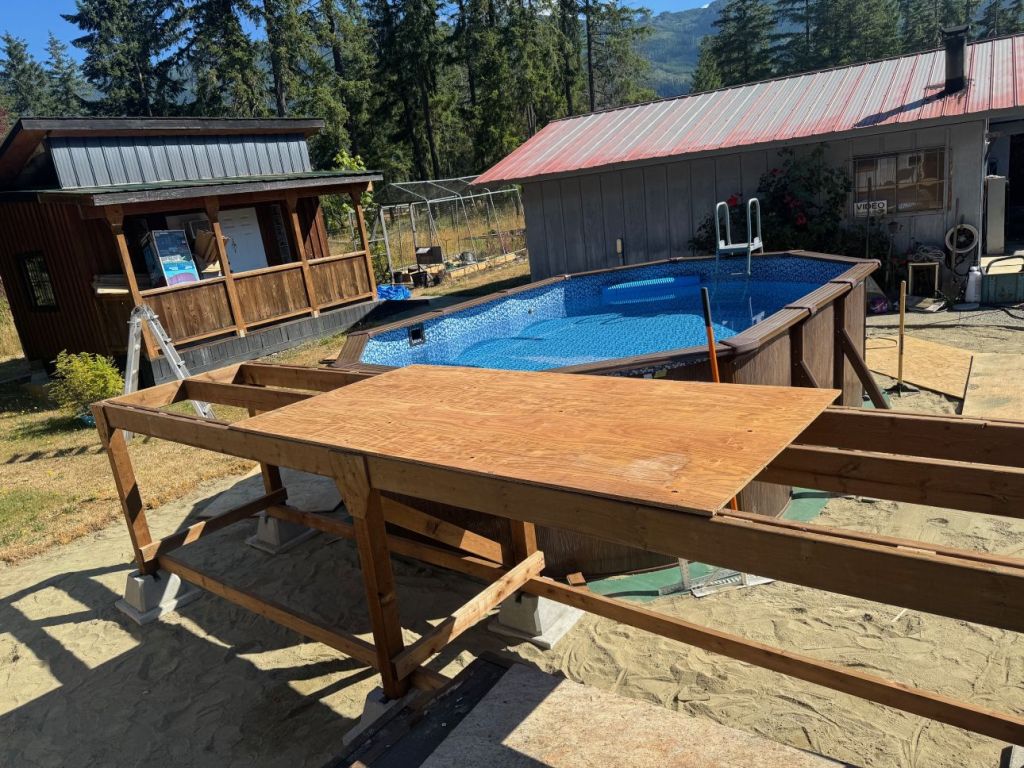 Pool Deck Frame